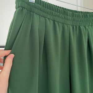 Green High Waisted Pants